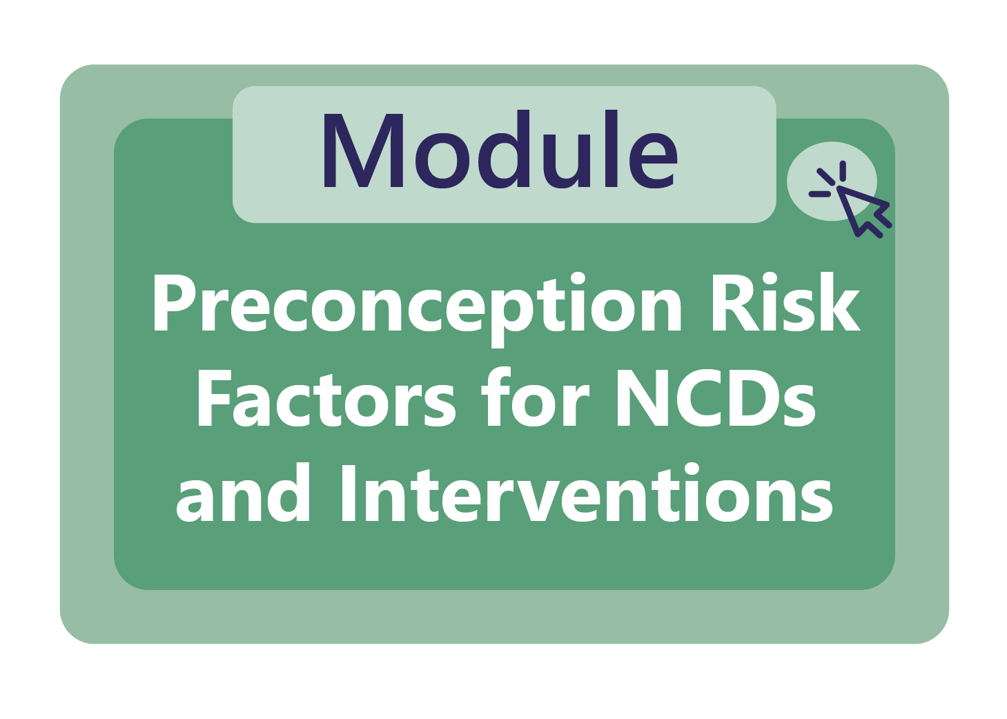 Preconception risk factors for NCDs and interventions